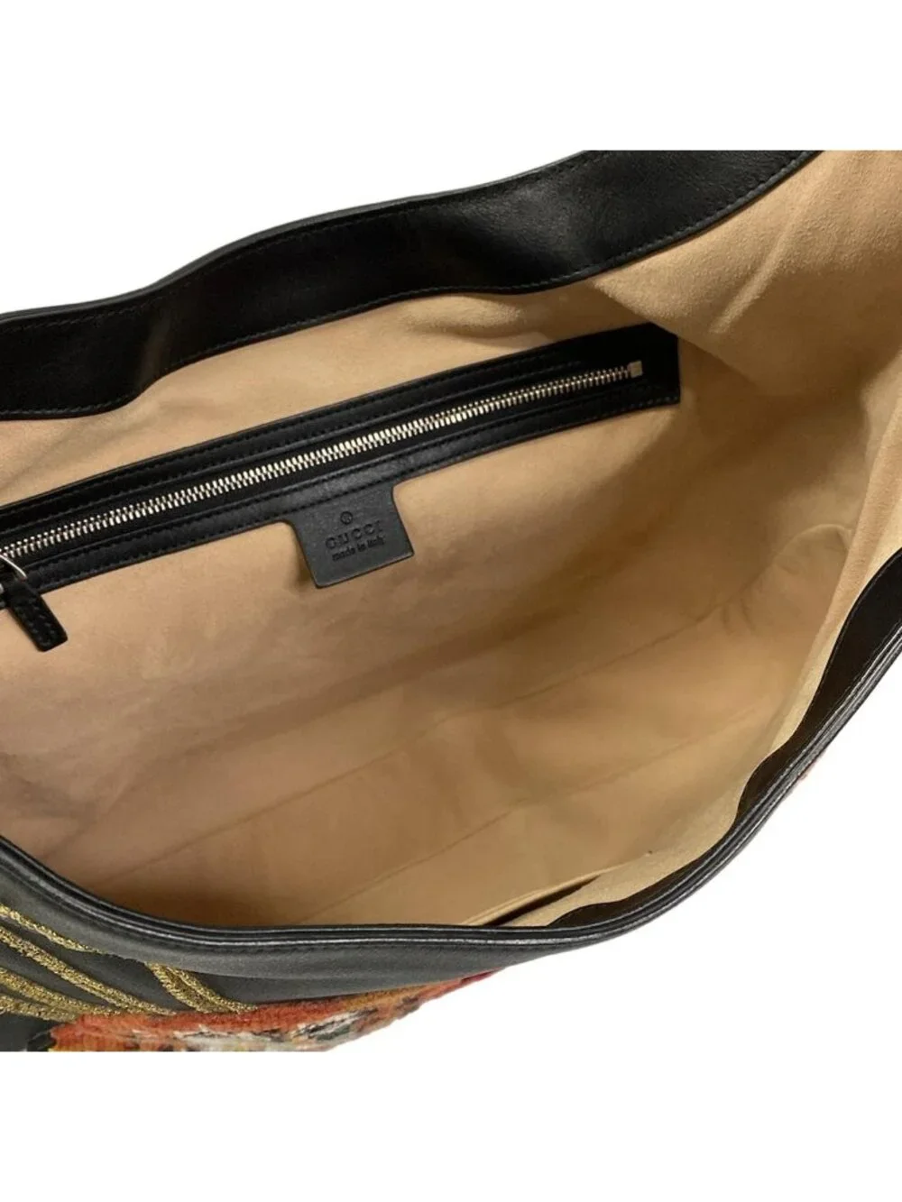 Gucci Handbag Dionysus Black Brown Multi Dog Leather - Picture 7 of 15